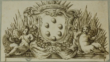 Medici Coat of Arms Flanked by Putti