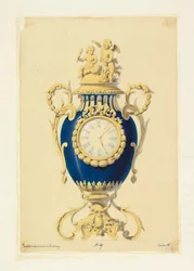Clock Set in Porcelain