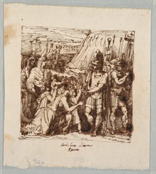 Coriolanus Agrees to Lift the Siege of Rome, late 19th century