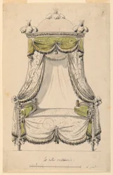 Design for a Bed in Roman Style, 1780