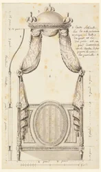 Design for a Bed in the Polish Style, 1780