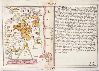 16th century map of county Limerick, Ireland