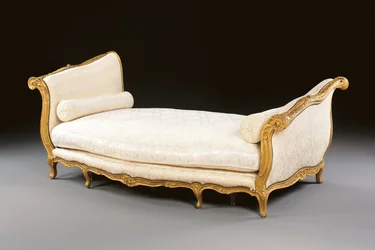 A Louis XV lit de repos, mid-18th century