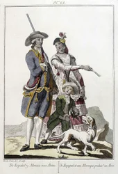 A Spanish woman and a Moor give birth to an albino
