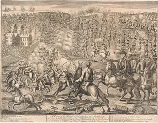 A View of the Battle of Culloden in Scotland, 1746
