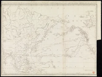 A Chart of the Northern Pacific Ocean Containing the NE Coast of Asia & NW Coast of America Explored in 1778 & 1779 by Captain Cook and Further Explored in 1788 & 1789 by John Meares