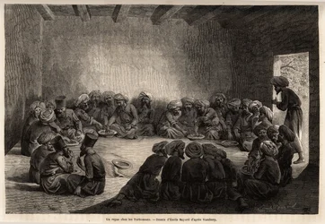 A meal at the Turkomans