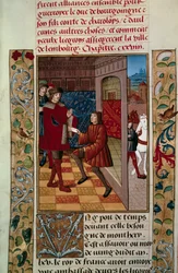 Alliance of Louis XI (1423-1483) with the Liegeois against Charles the Bold
