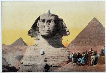 Ancient Egypt: the sphinx and pyramids of Giza