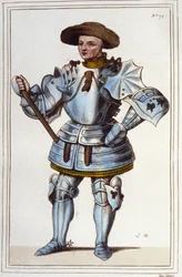 Arthur III of Brittany, Count of Richemont, Constable of France, son of John IV, Duke of Brittany. He fought alongside Joan of Arc at Patay in 1429