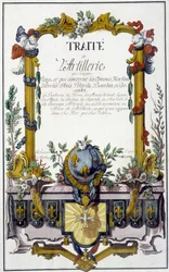 Artillery Treaty - Frontispiece of the Artillery Treaty, by François Lingier, Strasbourg