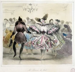 Ball: the queen of the ball - 19th century