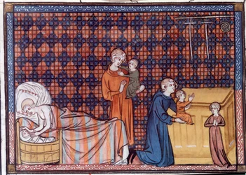 Birth and education of the King of France Louis IX or Saint Louis (1214-1270)