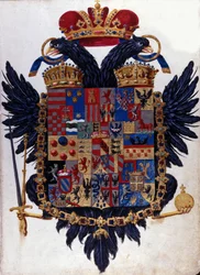 Blazon of the Austro-Hungarian Empire (Austria Hungary). 19th century