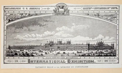 Building erected in the memory of the centenary (1776-1876) at the Philadelphia International Exhibition
