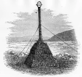 Cairn and Mailbox at the North Pole - Georges S. Nares, 