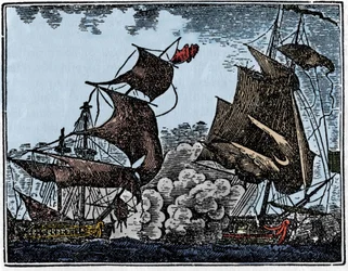 Captain Thy Attacks an India Galleon
