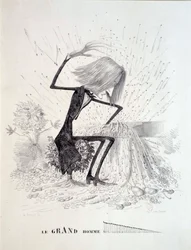 Cartoon Depicting the Composer Franz Liszt