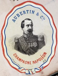 Champagne Napoleon - Aubertin & Cie. (portrait of Napoleon III)