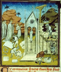 Charlemagne Visiting the Construction Site of a Cathedral