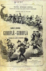 Charles Lecocq "Giroflé - Girofla". Cover of the score