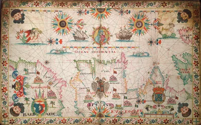 Chart of the north-east Atlantic, from Ireland to Cape Verde, c.1600