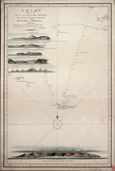 Chart showing the track of His Majesty