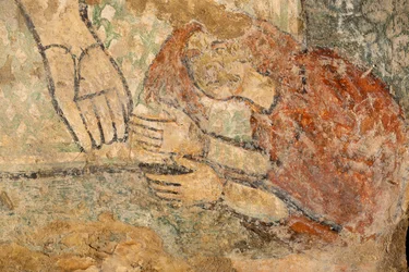 Christ Blessing with Magdalene at His Feet (detail)