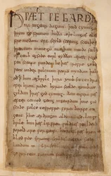 Cotton Vitellius A.XV..132 The Beginning of Beowulf