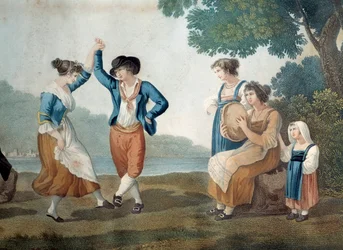 Dancers in Frascati Near Rome