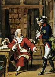 Emperor Frederick II the Great Visits the Philosopher Voltaire