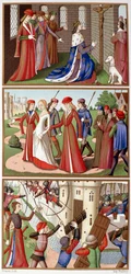 Episodes of the history of Charles VII and Joan of Arc (Fac simile of the miniatures of the vigils of King Charles VII) - in 