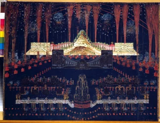 Fireworks and Illuminations on April 25, 1742, in Moscow