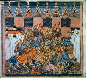 First Crusade: The Siege and the Capture of Jerusalem by the Crusaders Led by Godefroy de Bouillon in 1099