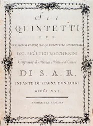 First page of musical score of 