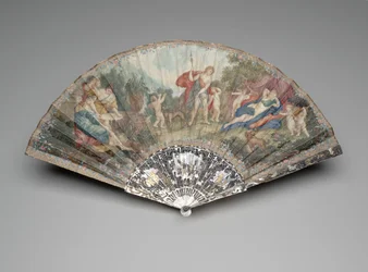 Folding fan with 