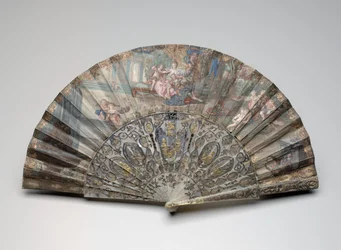 Folding fan with 