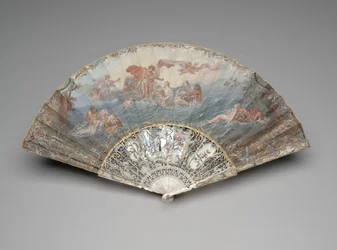 Folding fan with 