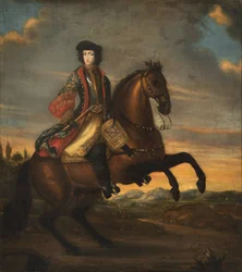 Portrait of Frederick IV (1671-1702), Duke of Holstein-Gottorp on Horseback