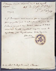 French Revolution: handwritten letter dated 26/02/1793 from a denomme Merlin on the capture of the city of Breda in Holland on 24 February by General Dumouriez