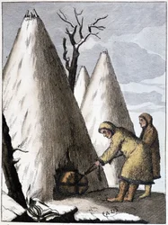 Funeral for the Samoyeds of Asia (Mongolia), early 19th century