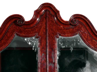 Furniture: Trumeau in Rosewood. Detail of the Upper Part. 1735 approx. Private Collection