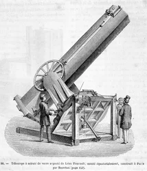 Glass Mirror Telescope by Léon Foucault, Mounted Equatorially, Built in Paris by Secrétan - in 