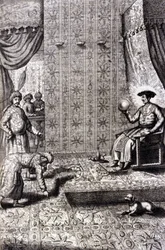 Grand Moghol (probably Aurangzeb): the Throne Hall. 