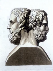 Herodotus (484 BC - 425 BC), Greek historian and Thucydides (ca. 465 AD 395 BC), Greek historian