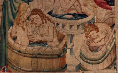 History of Saint Piat and Saint Eleuthère, Scene 7 Baptism of the Exiled Christians, (Detail) The Baptism