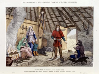 Interior of Gallic housing - in 