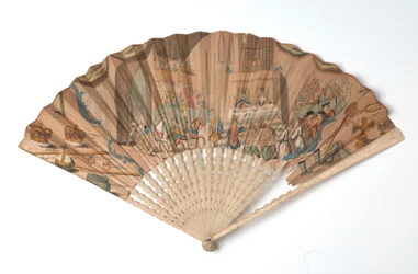 King George III coronation fan