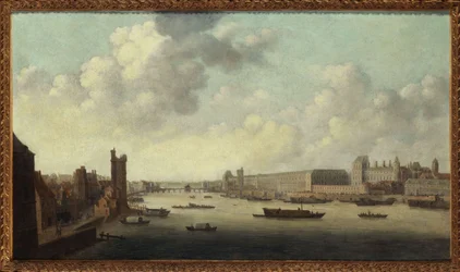 The Hôtel de Nevers, the Tour de Nesle, the Grande Galerie and the Louvre, seen from Pont-Neuf, circa 1640, present-day 1st and 6th arrondissements, between 1635 and 1645
