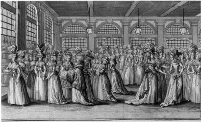 La Colonnade - in "Les Filles du Palais Royal", Frontispiece, Vol. III, ed. London